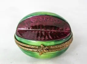 Mini Open Watermelon - RARE and RETIRED Porcelain Limoges fruit limoges boxes French Trinket Box