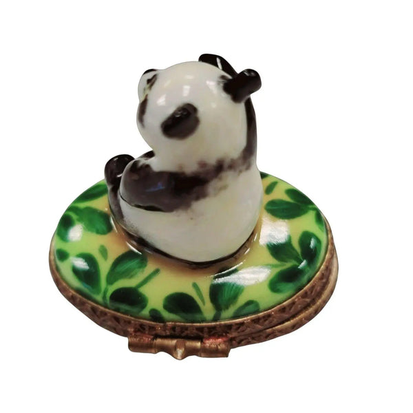 Mini Panda Bear Limoges Box Porcelain Limoges bear French Trinket Box
