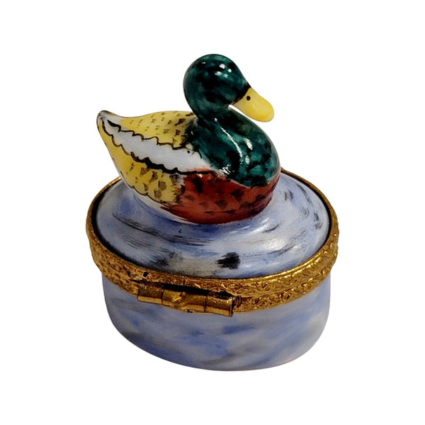 Miniature Duck Limoges Box Porcelain Limoges bird limoges boxes French Trinket Box