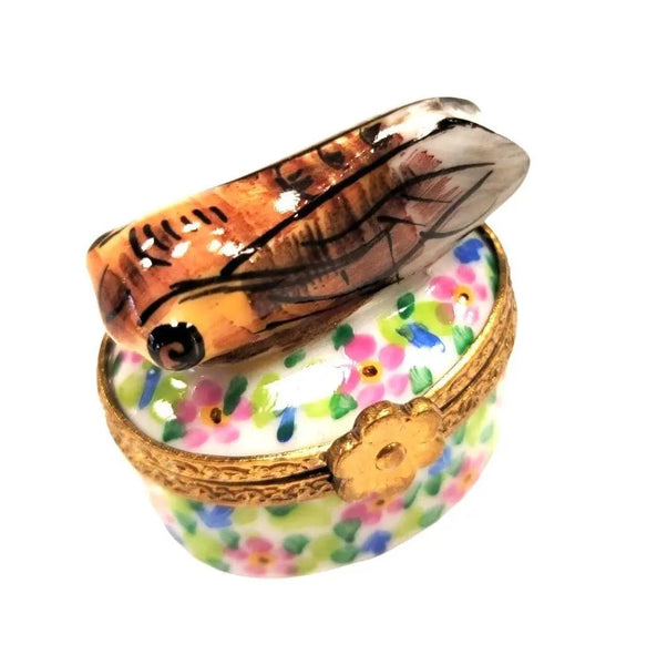 Miniature Locust Limoges Box Porcelain Limoges Bug French Trinket Box