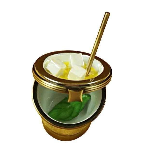 Mint Julep Glass Porcelain Limoges wine spirits beach special occasions French Trinket Box