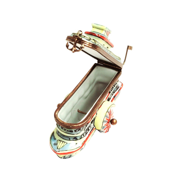 Mississippi Riverboat Limoges Box Porcelain Limoges vehicle French Trinket Box