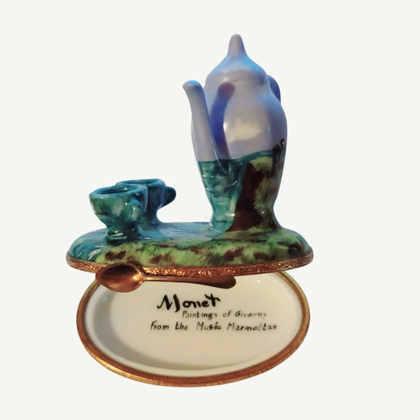 Monet Giverny Teapot Set Porcelain Limoges China Fine Art French Trinket Box