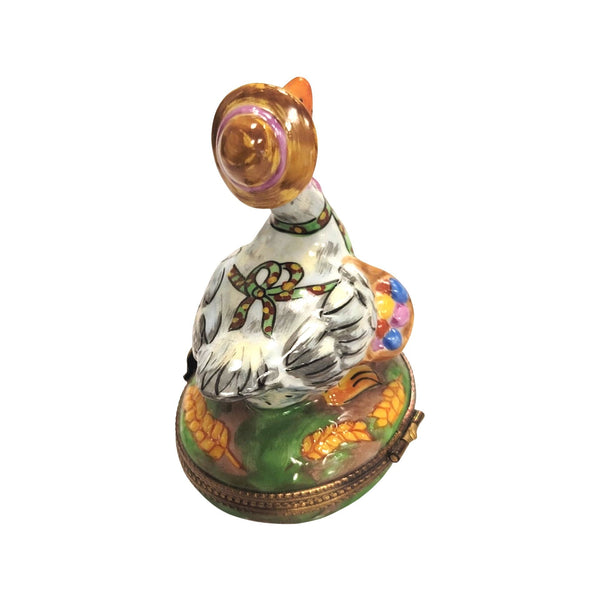 Mother Goose Porcelain Treasure Porcelain Limoges Fairy farm French Trinket Box