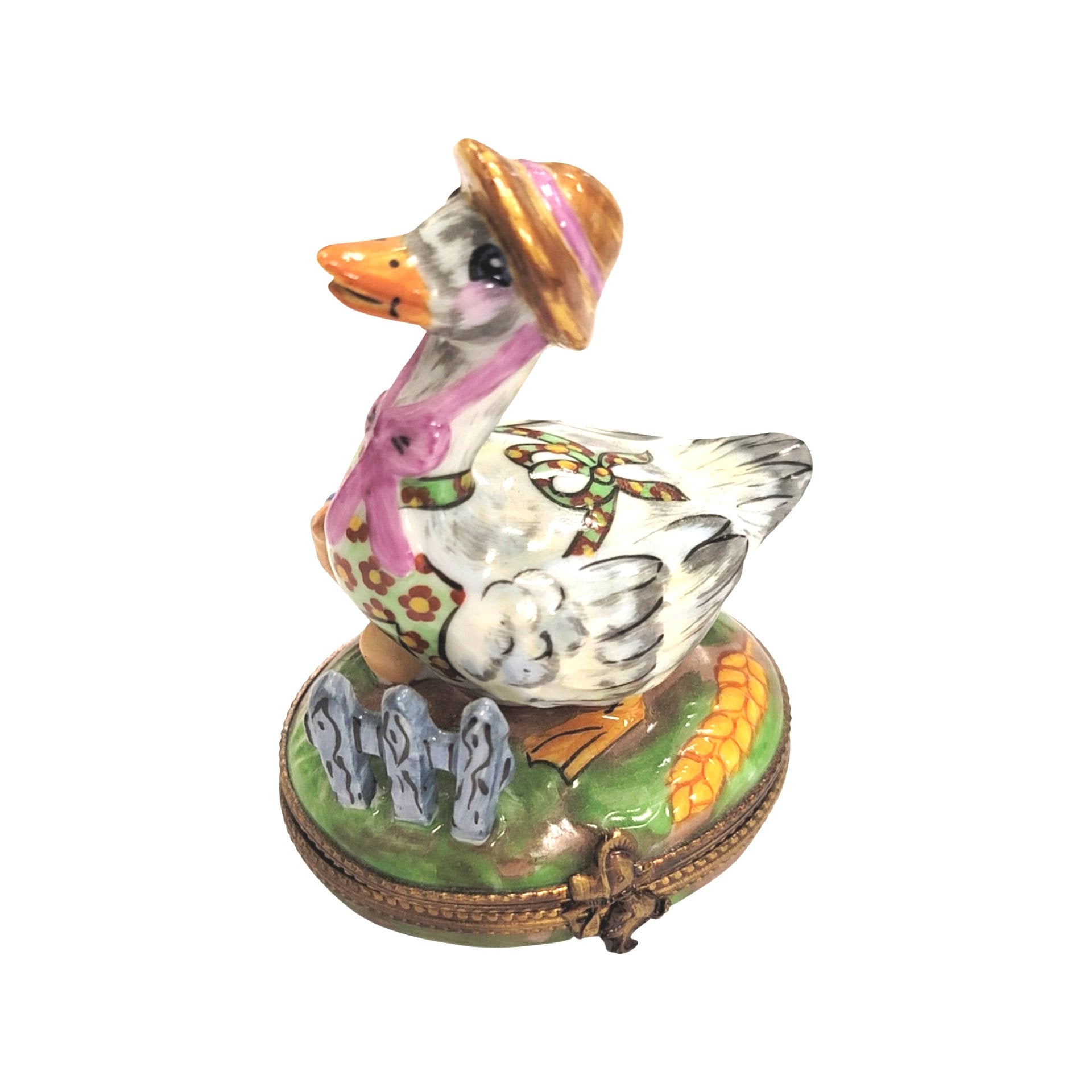Mother Goose Porcelain Treasure Porcelain Limoges Fairy farm French Trinket Box