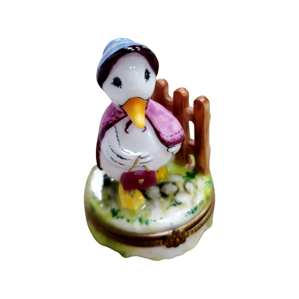 Mother Goose Porcelain Treasure Porcelain Limoges Fairy farm French Trinket Box