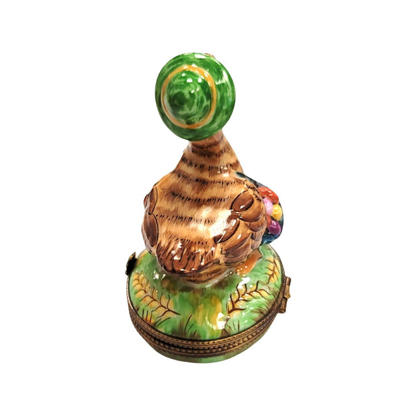 Mother Goose Whimsical Figurine Porcelain Limoges Fairy farm French Trinket Box