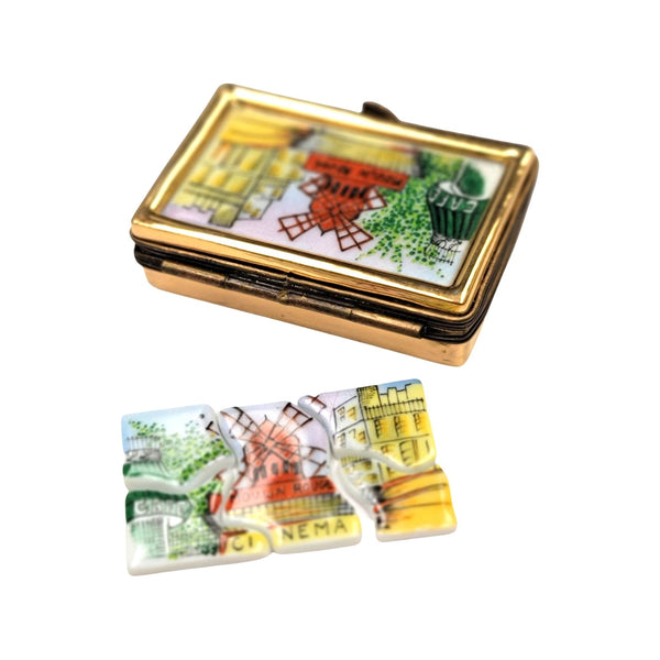 Moulin Rouge Paris Limoges Box Porcelain Limoges LIMOGES BOXES games gambling travel Paris france French Trinket Box