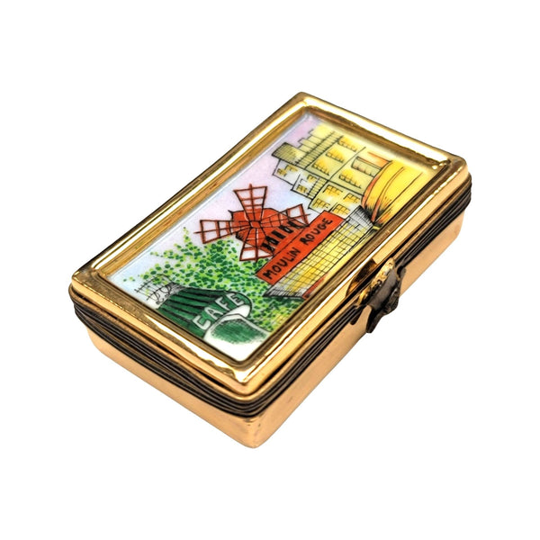 Moulin Rouge Paris Limoges Box Porcelain Limoges LIMOGES BOXES games gambling travel Paris france French Trinket Box