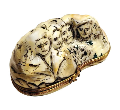 Mount Rushmore Limoges Box Porcelain Limoges travel monuments united states French Trinket Box