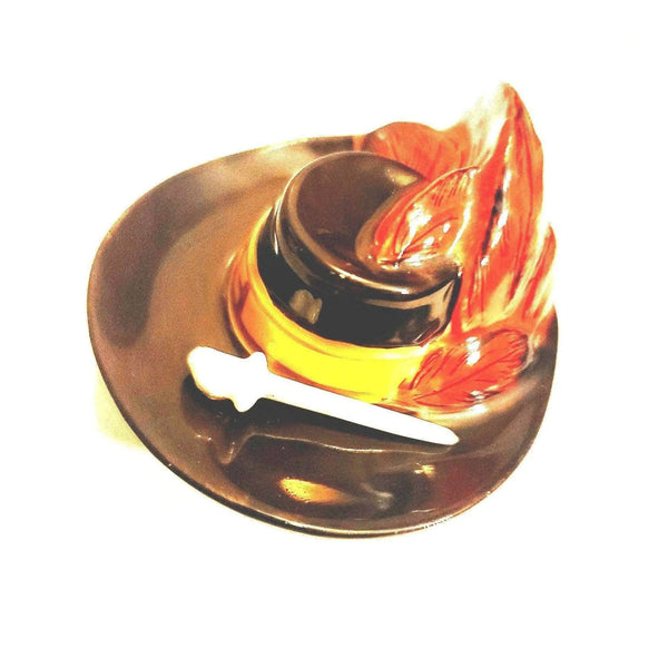 Musketeer Hat Trinket Box Porcelain Limoges baby books Limoges Boxes world travel- French Trinket Box