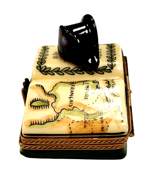 Napoleon Military Hat Limoges Box Porcelain Limoges Limoges Boxes France French hat French Trinket Box
