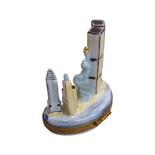 New York Landmark Elegance Porcelain Limoges monuments Limoges Boxes Travel new york special French Trinket Box