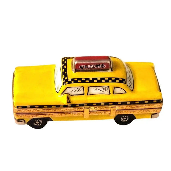 New York Taxi Porcelain Limoges vehicle French Trinket Box