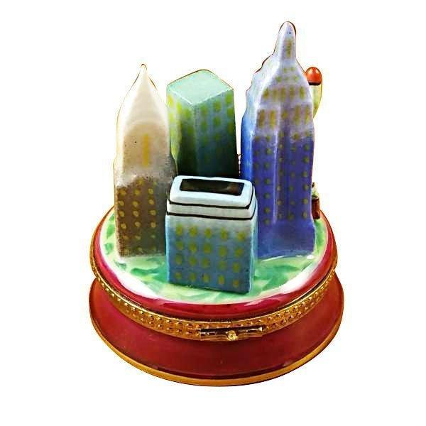 New York by Night Porcelain Limoges monuments French Trinket Box