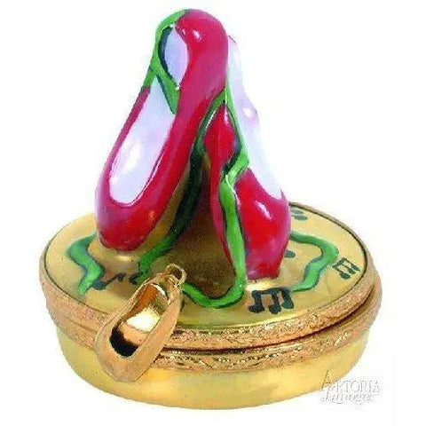 Nine Ladies Dancing- 12 Days Of Christmas Porcelain Limoges xmas theme French Trinket Box