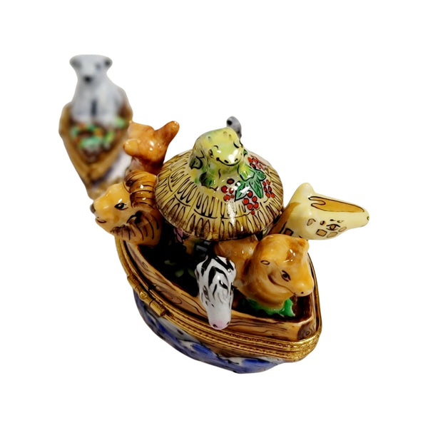 Noah's Ark Limoges Box Delight Porcelain Limoges Religion Christian French Trinket Box
