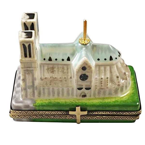 Notre Dame Rochard Porcelain Limoges France Paris religious Christian French Trinket Box