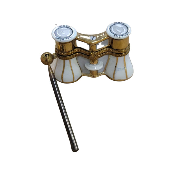 Limoges Opera Glass Masterpiece Porcelain Limoges Fine Art World Travel Music French Trinket Box