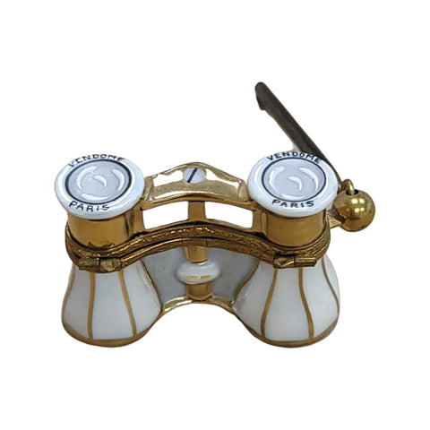 Limoges Opera Glass Masterpiece Porcelain Limoges Fine Art World Travel Music French Trinket Box