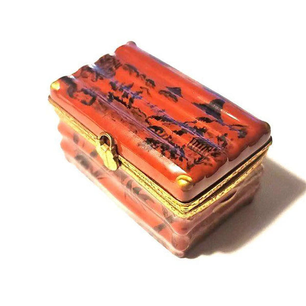 Oriental Elegance Trinket Box Porcelain Limoges furniture French Trinket Box