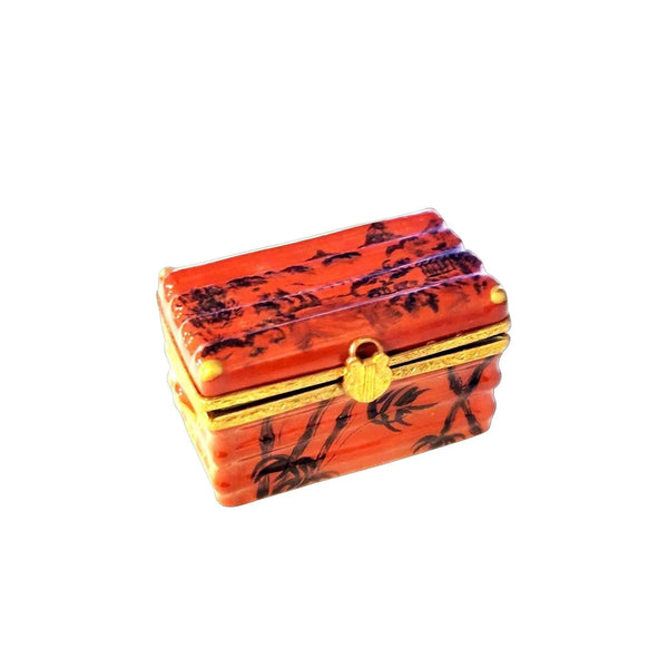 Oriental Elegance Trinket Box Porcelain Limoges furniture French Trinket Box