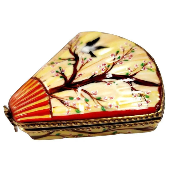 Oriental Fan Limoges Box Porcelain Limoges women fashion travel LIMOGES BOXES French Trinket Box