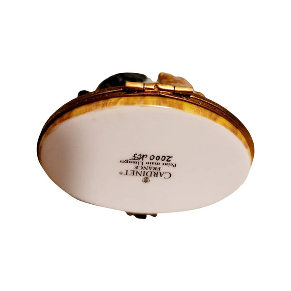 Ostrich Bird Limoges Trinket Box Porcelain Limoges Limoges Boxes bird wild French Trinket Box