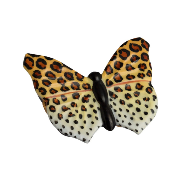 Panther Butterfly Porcelain Limoges Butterfly French Trinket Box