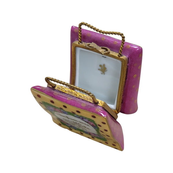 Parisian Elegance Shopping Bag Porcelain Limoges LIMOGES BOXES purse bags fashion French Trinket Box