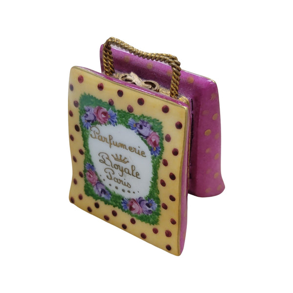 Parisian Elegance Shopping Bag Porcelain Limoges LIMOGES BOXES purse bags fashion French Trinket Box