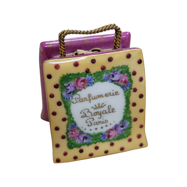 Parisian Elegance Shopping Bag Porcelain Limoges LIMOGES BOXES purse bags fashion French Trinket Box