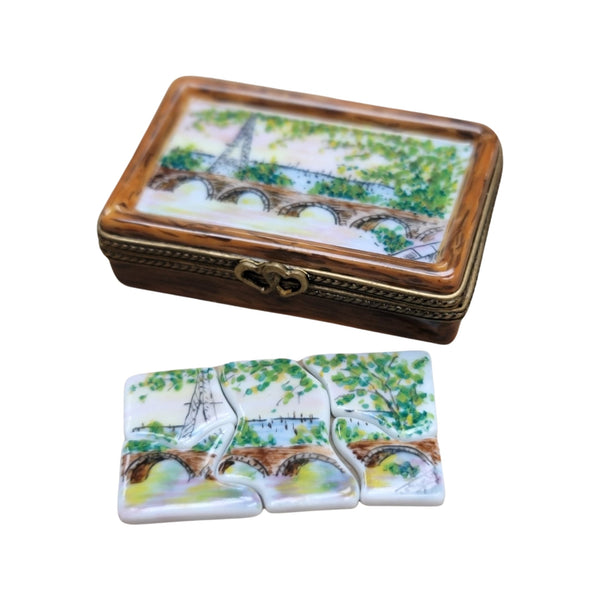 Paris Enchantment Limoges Box Porcelain Limoges LIMOGES BOXES games gambling travel Paris France French Trinket Box