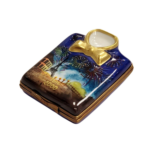 Paris Fireworks Celebration Box Porcelain Limoges special bags France French Trinket Box