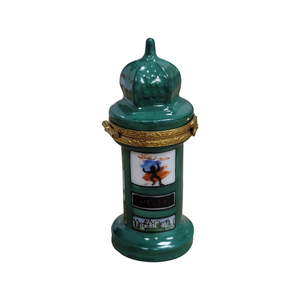 Paris Kiosk Limoges Box Porcelain Limoges France Paris monuments Limoges Box Travel French Trinket Box