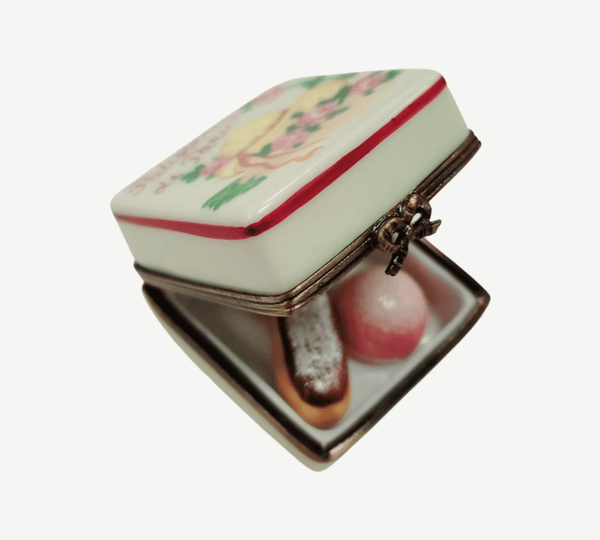 Parisian Pastry Truffle Box Porcelain Limoges Dessert France French Trinket Box