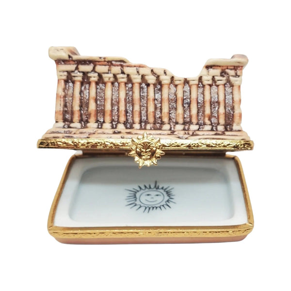 Parthenon Porcelain Limoges monuments travel French Trinket Box