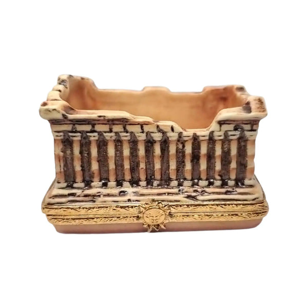 Parthenon Porcelain Limoges monuments travel French Trinket Box