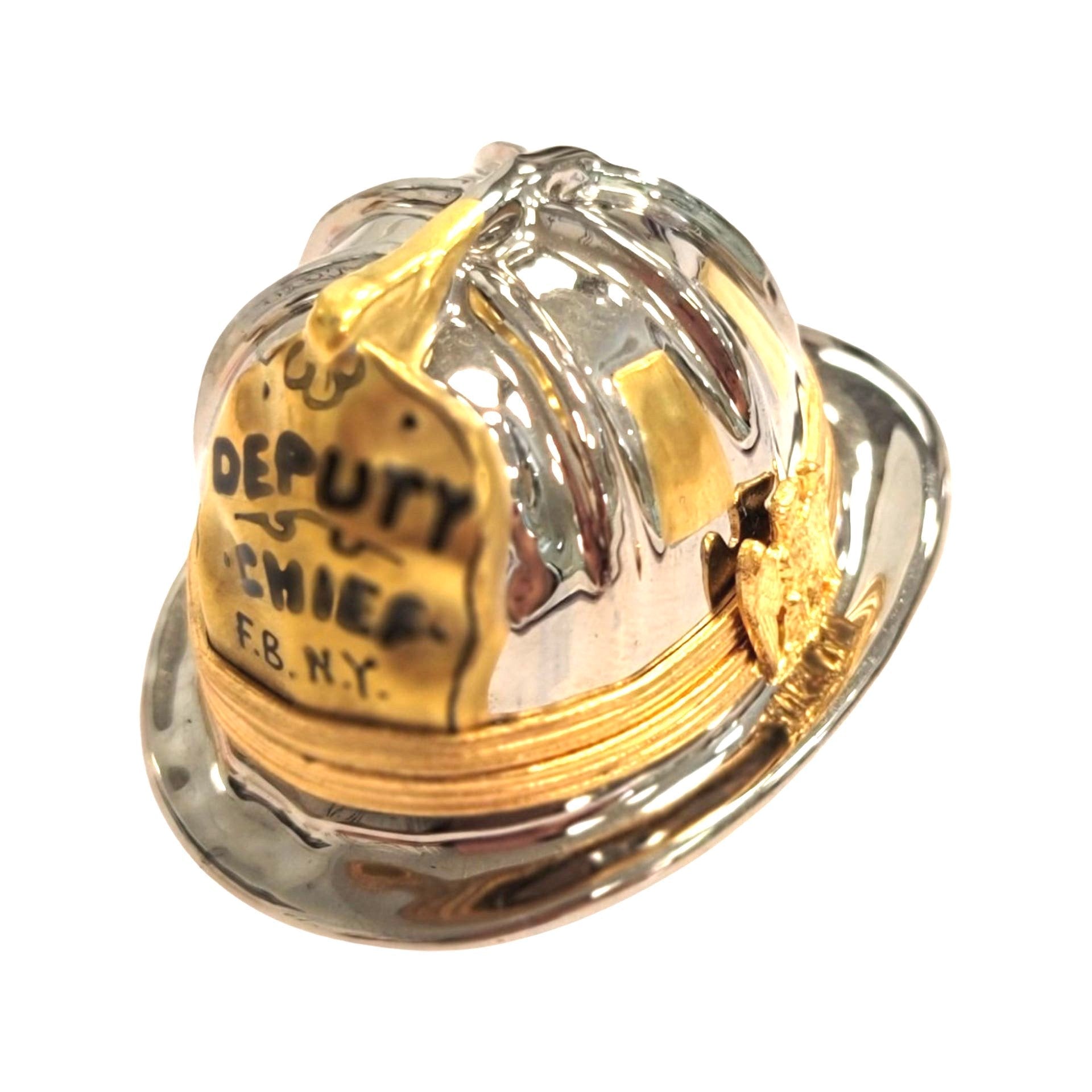 Patriotic Fireman Hat Limoges Box Porcelain Limoges united states patriotic professional French Trinket Box