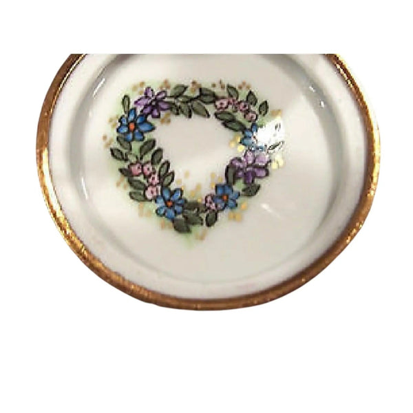 Peace Sign USA Porcelain Limoges united states patriotic French Trinket Box