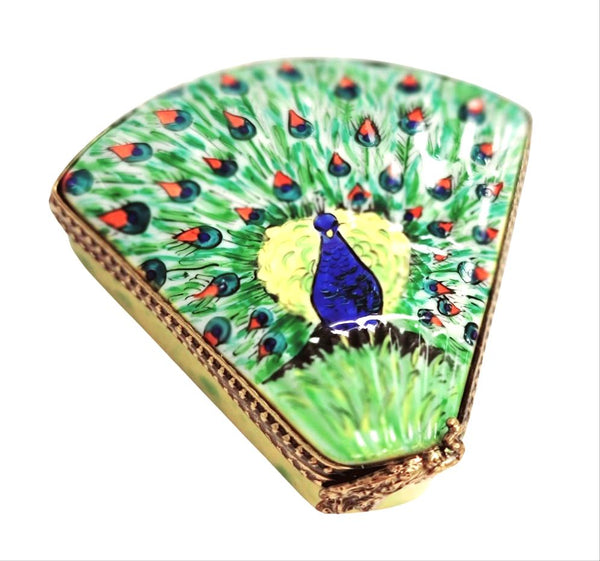 Peacock Feather Elegance Box Porcelain Limoges bird home fashion French Trinket Box