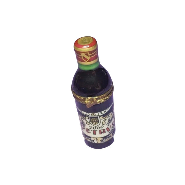 Petrus Wine Bottle Limoges Box Porcelain Limoges Limoges Boxes Wine spirits travel special occasions French Trinket Box