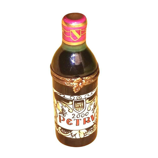 Petrus Wine Bottle Limoges Box Porcelain Limoges Limoges Boxes Wine spirits travel special occasions French Trinket Box