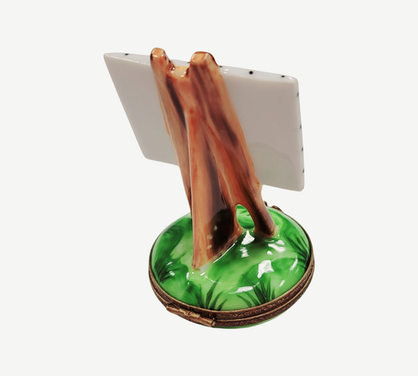 Philadelphia Art Easel Figurine Porcelain Limoges Fine Art French Trinket Box