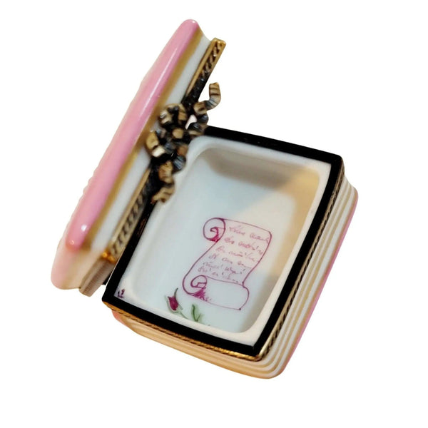 Pink Castle Trinket Box Porcelain Limoges French Trinket Box