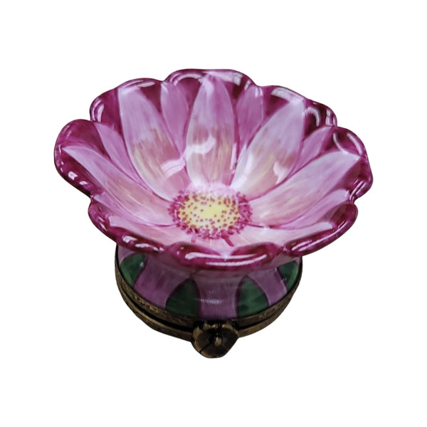 Pink Floral Elegance Box Porcelain Limoges valentine rose garden French Trinket Box