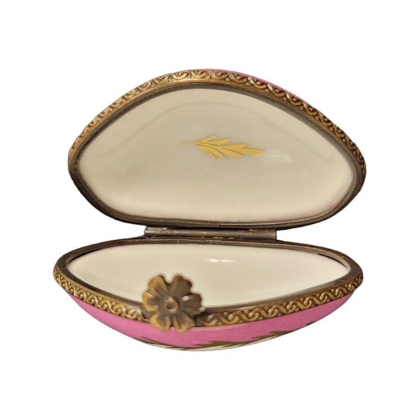 Pink Floral Limoges Box Porcelain Limoges LIMOGES BOXES traditional French Trinket Box
