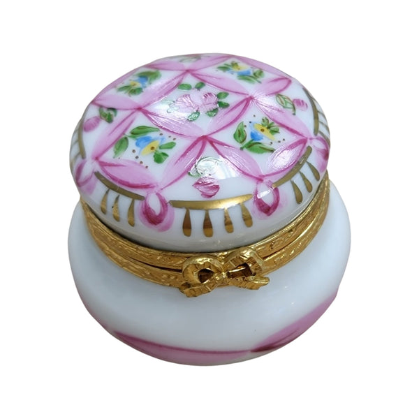 Pink Porcelain Urn Box Porcelain Limoges LIMOGES BOXES traditional French Trinket Box