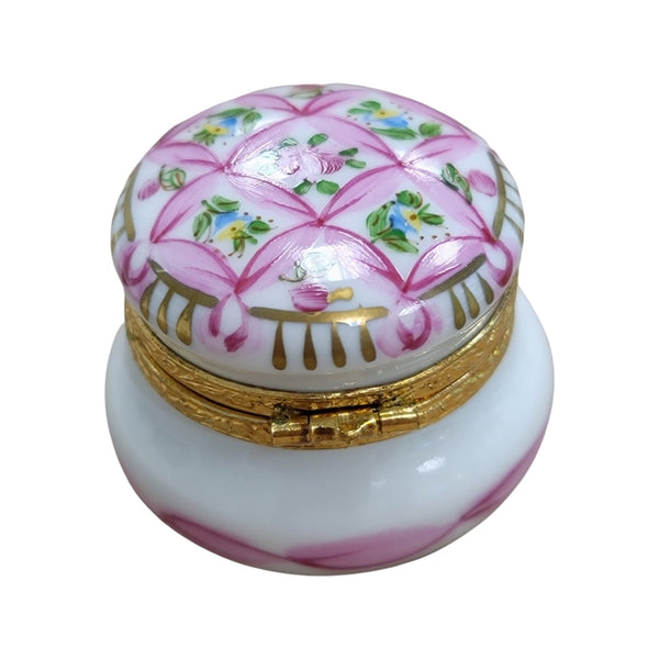Pink Porcelain Urn Box Porcelain Limoges LIMOGES BOXES traditional French Trinket Box
