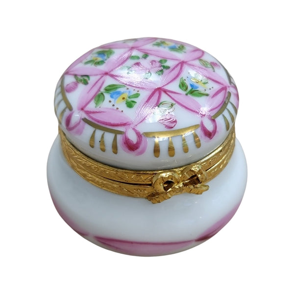 Pink Porcelain Urn Box Porcelain Limoges LIMOGES BOXES traditional French Trinket Box